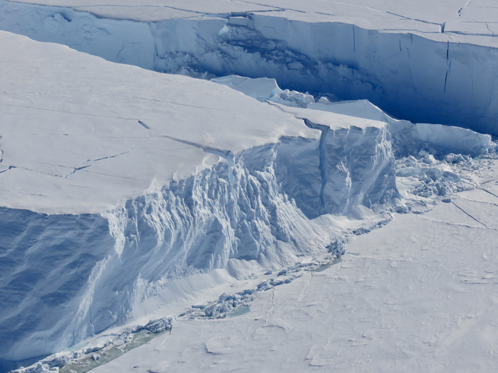 It buttresses and braces against the mighty Thwaites glacier and slows down its rate of melting, at least on its eastern edge.